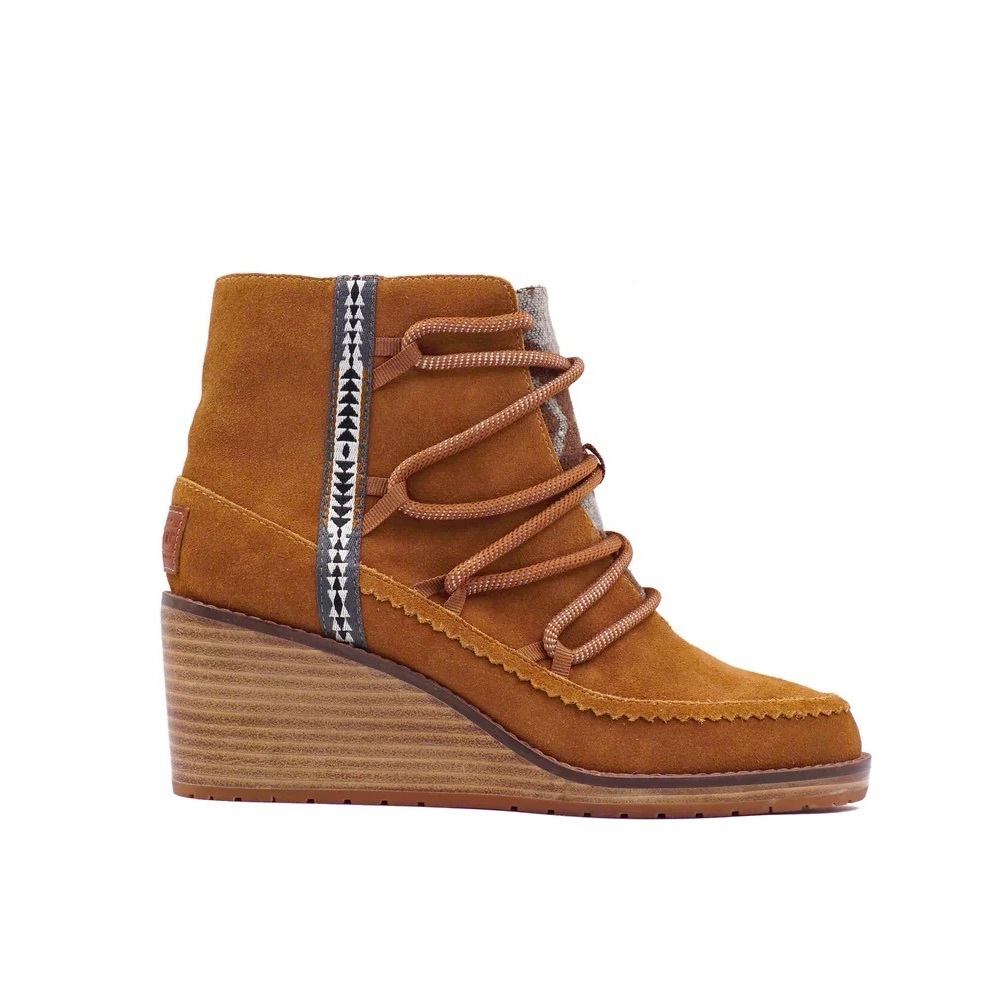 Pendleton Women's Islegate Wedge Boot in toasted coconut Size 7.5 EUC